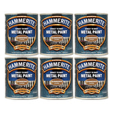6X Hammerite Hammered Copper Paint 750ml Tin Paint